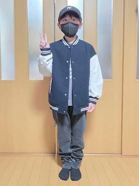 「アイテム（ジャケット/アウター）」を使った、テソ子さん（キッズ・133cm）の秋コーディネート