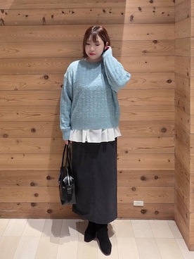 「アイテム（ダウンジャケット/コート）」を使った、テソ子さん（レディース・162cm・30代）の秋コーディネート