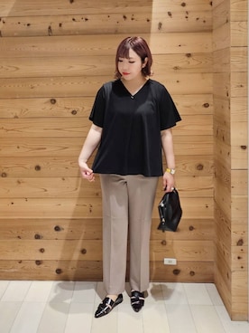 「若見え」｜テソ子さん（レディース・162cm）の夏コーディネート
