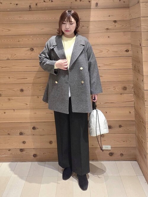 セール】軽やかストレッチ襟2WAYミドルコート/499658（チェスター