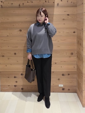 「アイテム（ブルゾン）」を使った、テソ子さん（レディース・162cm・30代）の秋コーディネート