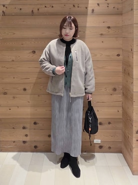 「体型カバー」｜テソ子さん（レディース・162cm）の秋コーディネート