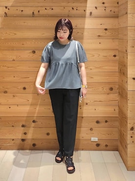 「アイテム（パンツ）」を使った、テソ子さん（レディース・162cm・30代）の夏コーディネート