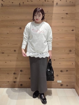 「GLOBAL WORK（グローバルワーク）のアイテム（ワンピース）」を使った、テソ子さん（レディース・162cm）の秋コーディネート