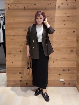 「アイテム（テーラードジャケット）」を使った、テソ子さん（レディース・162cm・30代）の夏コーディネート