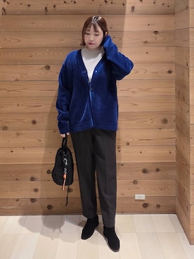 「アイテム（チェスターコート）」を使った、テソ子さん（レディース・162cm・30代）の秋コーディネート