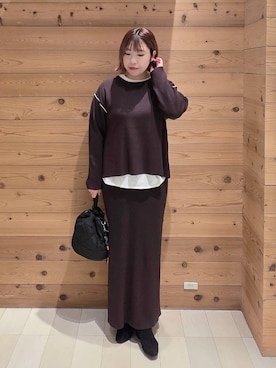 「アイテム（ブルゾン）」を使った、テソ子さん（レディース・162cm・30代）の秋コーディネート