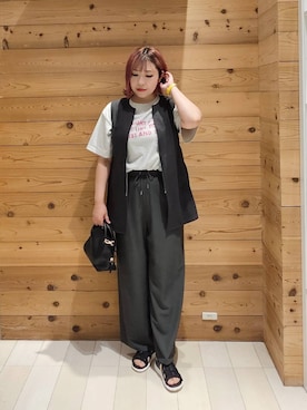 「アイテム（バッグ）」を使った、テソ子さん（レディース・162cm・30代）の夏コーディネート