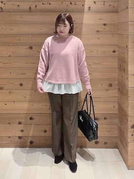 「アイテム（ダウンジャケット/コート）」を使った、テソ子さん（レディース・162cm・30代）の冬コーディネート