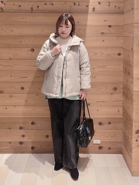 「アイテム（カーディガン/ボレロ）」を使った、テソ子さん（レディース・162cm・30代）の冬コーディネート