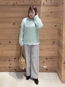 「アイテム（チェスターコート）」を使った、テソ子さん（レディース・162cm・30代）の秋コーディネート