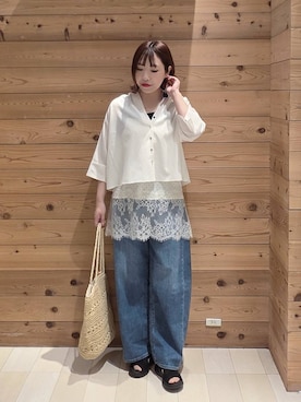 テソ子さん（レディース・162cm）の春コーディネート