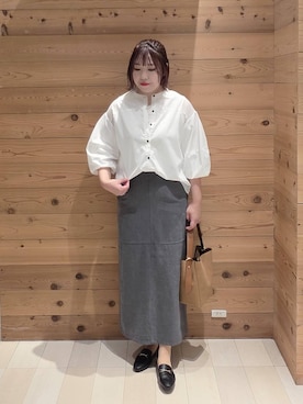 「アイテム（スカート）」を使った、テソ子さん（レディース・162cm・30代）の秋コーディネート
