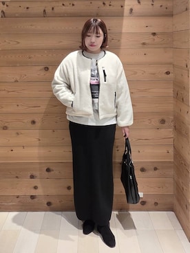 「アイテム（ワンピース）」を使った、テソ子さん（レディース・162cm・30代）の秋コーディネート