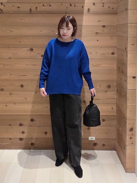 「アイテム（ブルゾン）」を使った、テソ子さん（レディース・162cm・30代）の秋コーディネート