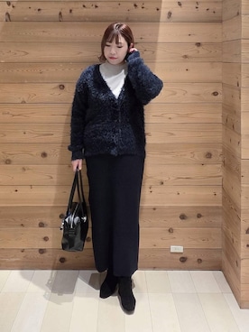 「アイテム（ブーツ）」を使った、テソ子さん（レディース・162cm・30代）の冬コーディネート