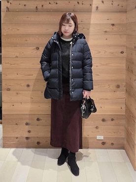 「アイテム（ダウンジャケット/コート）」を使った、テソ子さん（レディース・162cm・30代）の秋コーディネート