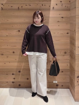 「アイテム（ダウンジャケット/コート）」を使った、テソ子さん（レディース・162cm）の秋コーディネート