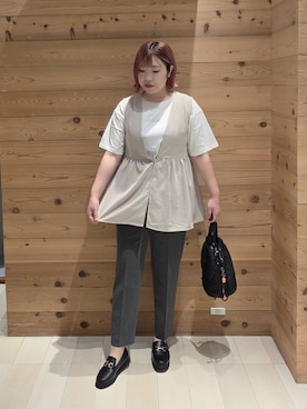 「アイテム（バッグ）」を使った、テソ子さん（レディース・162cm・30代）の夏コーディネート