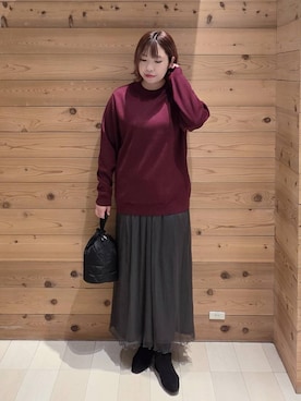 「アイテム（ハンドバッグ）」を使った、テソ子さん（レディース・162cm・30代）の秋コーディネート