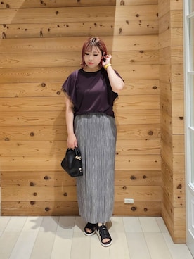「若見え」｜テソ子さん（レディース・162cm）の夏コーディネート