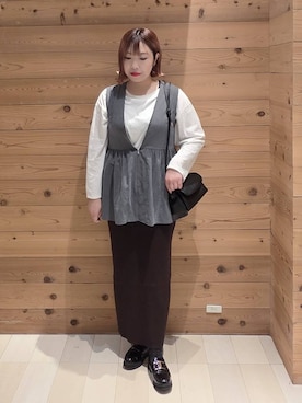 「アイテム（ソックス/靴下）」を使った、テソ子さん（レディース・162cm・30代）の秋コーディネート