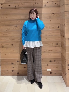 「アイテム（ダウンジャケット/コート）」を使った、テソ子さん（レディース・162cm・30代）の冬コーディネート