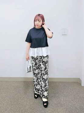 「アイテム（パンツ）」を使った、テソ子さん（レディース・162cm・30代）の夏コーディネート