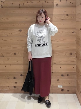 「アイテム（スウェット）」を使った、テソ子さん（レディース・162cm・30代）の秋コーディネート
