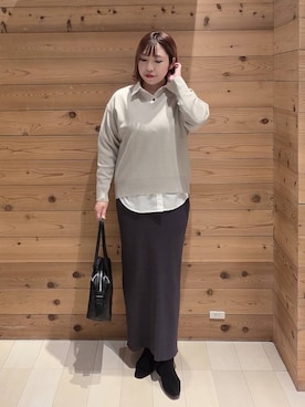 「アイテム（ワンピース）」を使った、テソ子さん（レディース・162cm・30代）の秋コーディネート