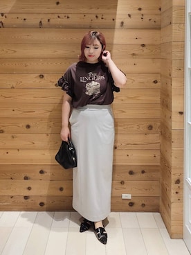 「ウツクシルエット_GLOBAL WORK」｜テソ子さん（レディース・162cm）の夏コーディネート