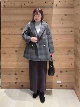 「アイテム（ショルダーバッグ）」を使った、テソ子さん（レディース・162cm・30代）の冬コーディネート