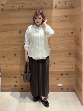 「アイテム（ワンピース/ドレス）」を使った、テソ子さん（レディース・162cm・30代）の秋コーディネート