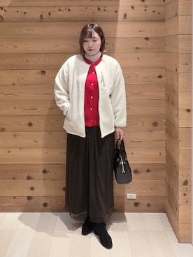 「アイテム（ブルゾン）」を使った、テソ子さん（レディース・162cm・30代）の秋コーディネート