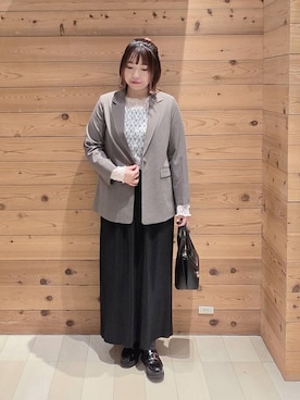 テソ子さん（レディース・162cm）の春コーディネート