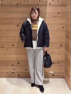 「アイテム（ハンドバッグ）」を使った、テソ子さん（レディース・162cm・30代）の秋コーディネート