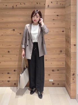 テソ子さん（レディース・162cm）の春コーディネート