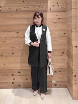 「GLOBAL WORK（グローバルワーク）のアイテム（バッグ）」を使った、テソ子さん（レディース・162cm）の春コーディネート