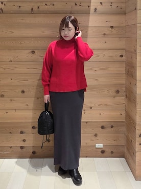 「アイテム（チェスターコート）」を使った、テソ子さん（レディース・162cm・30代）の秋コーディネート