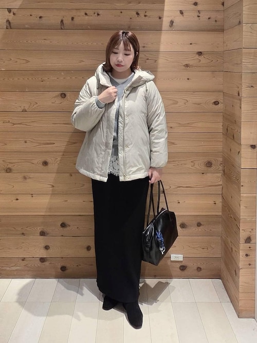 セール】エアリュクスダウンフードブルゾン/495695（ダウンジャケット