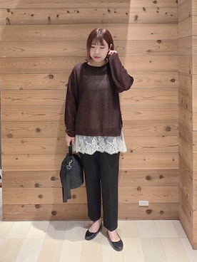 「GLOBAL WORK（グローバルワーク）のアイテム（シューズ）」を使った、テソ子さん（レディース・162cm）の春コーディネート