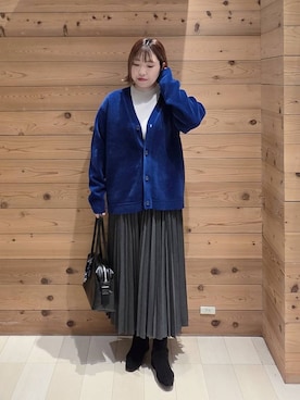 「アイテム（ダウンジャケット/コート）」を使った、テソ子さん（レディース・162cm・30代）の冬コーディネート