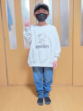 「アイテム（パンツ）」を使った、テソ子さん（キッズ・133cm）の秋コーディネート