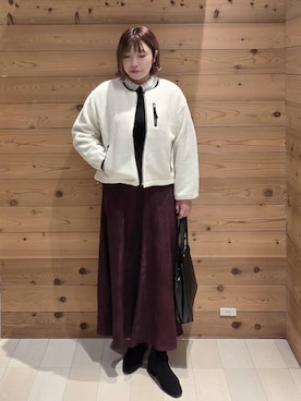 「GLOBAL WORK（グローバルワーク）のアイテム（ブルゾン）」を使った、テソ子さん（レディース・162cm）の秋コーディネート