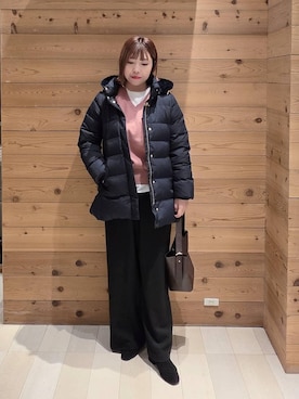 「アイテム（ダウンジャケット/コート）」を使った、テソ子さん（レディース・162cm・30代）の秋コーディネート