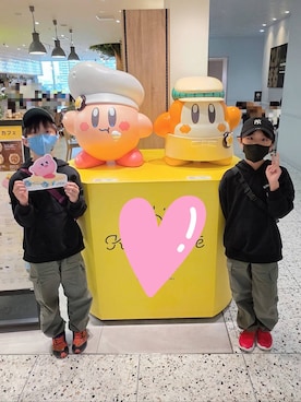 「アイテム（キャップ）」を使った、テソ子さん（キッズ・133cm・30代）の秋コーディネート