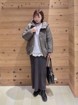 「アイテム（ワンピース/ドレス）」を使った、テソ子さん（レディース・162cm・30代）の冬コーディネート