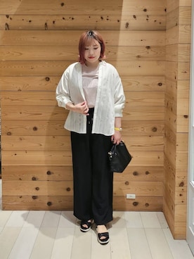 「アイテム（パンツ）」を使った、テソ子さん（レディース・162cm・30代）の夏コーディネート