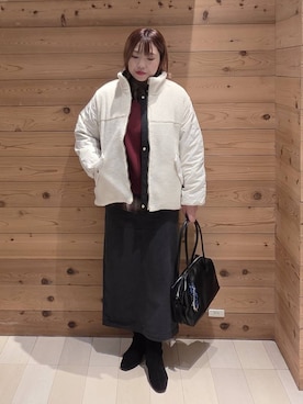 「体型カバー」｜テソ子さん（レディース・162cm）の秋コーディネート