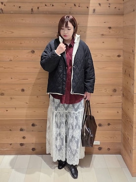 「GLOBAL WORK（グローバルワーク）のGOODデニムバギーパンツ/498388（デニムパンツ）」を使った、テソ子さん（レディース・162cm）の秋コーディネート